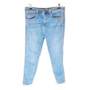 Crescent Drive High Rise Light Wash Skinny Ankle Jeans Blue Size 32